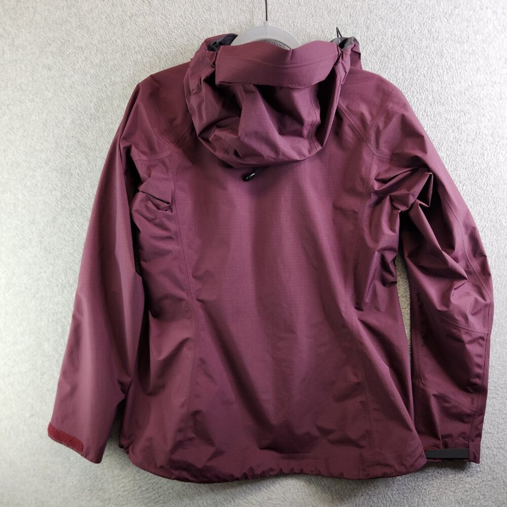 Arcteryx Jacket Womens M Burgundy Bets SL Waterproof Windproof Climbing Hike - Picture 10 of 16